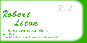 robert litva business card